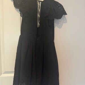 Forever 21 Black Eyelet Mini Dress